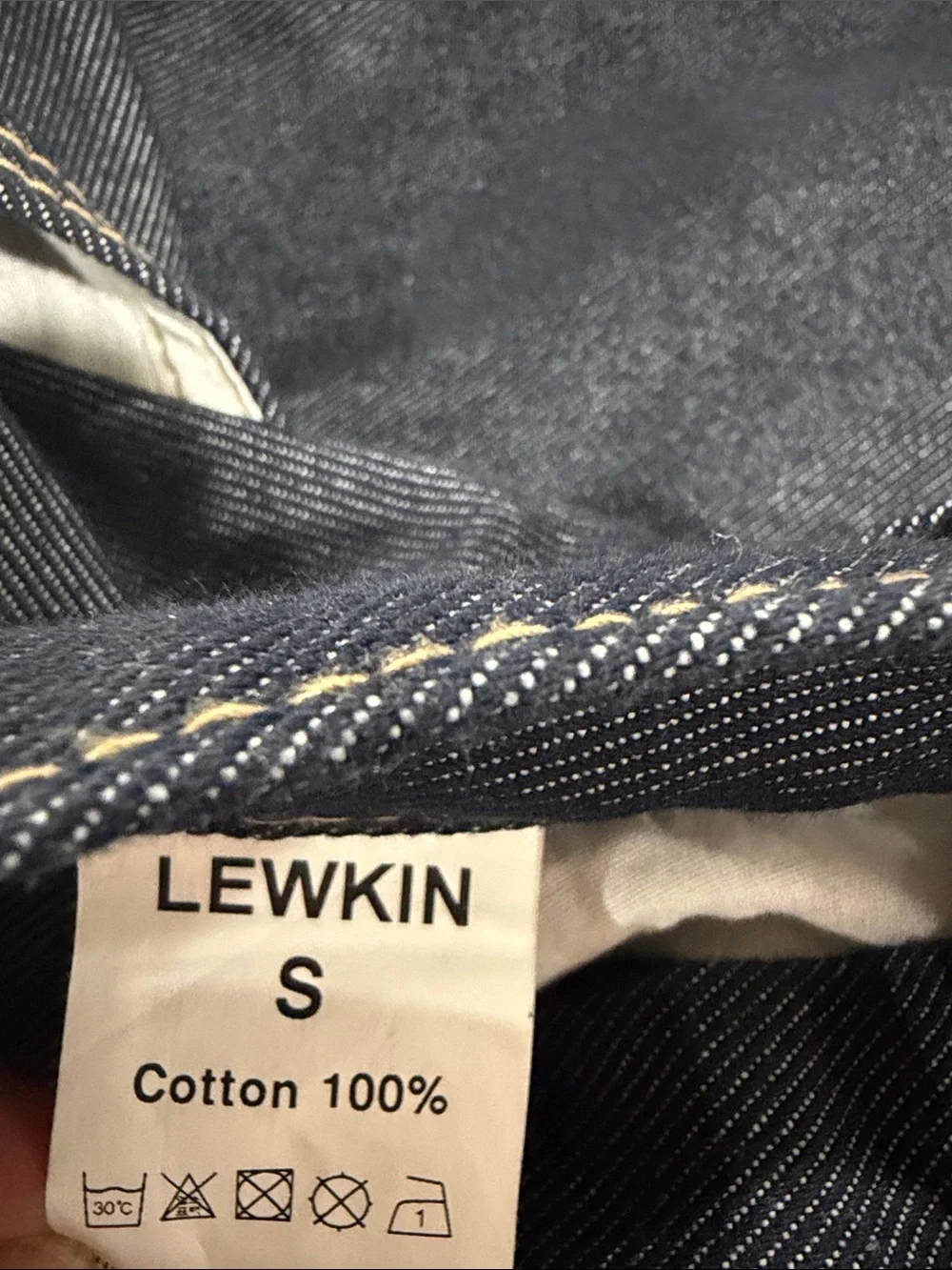 Lewkin women’s Dark Blue Wide-Leg Jeans size small 28 waist - Picture 5 of 8